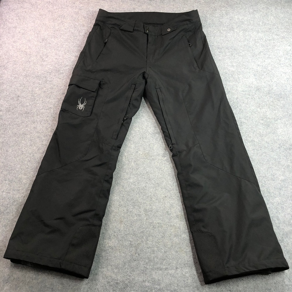 Spyder Mens Snow Pants Large Black Large 5k/5k Insulated Ski Snowboard 503071